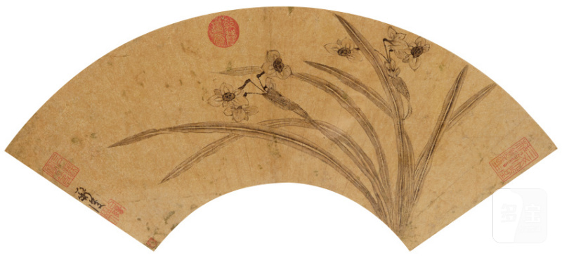 陈 淳（1483-1544） 水仙 - 图1